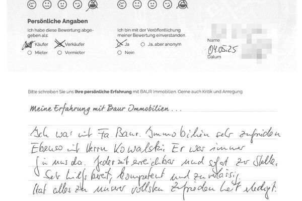 Bewertung von Herr P.