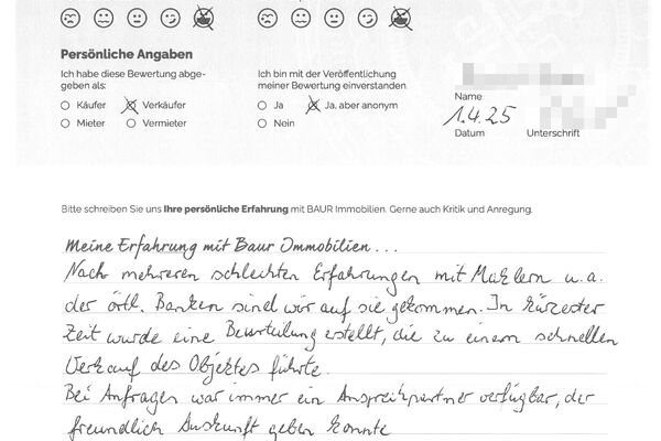 Bewertung von Herr R.