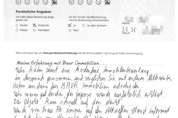 Bewertung von Herr S.