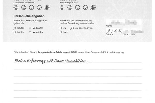 Bewertung von Herr H.